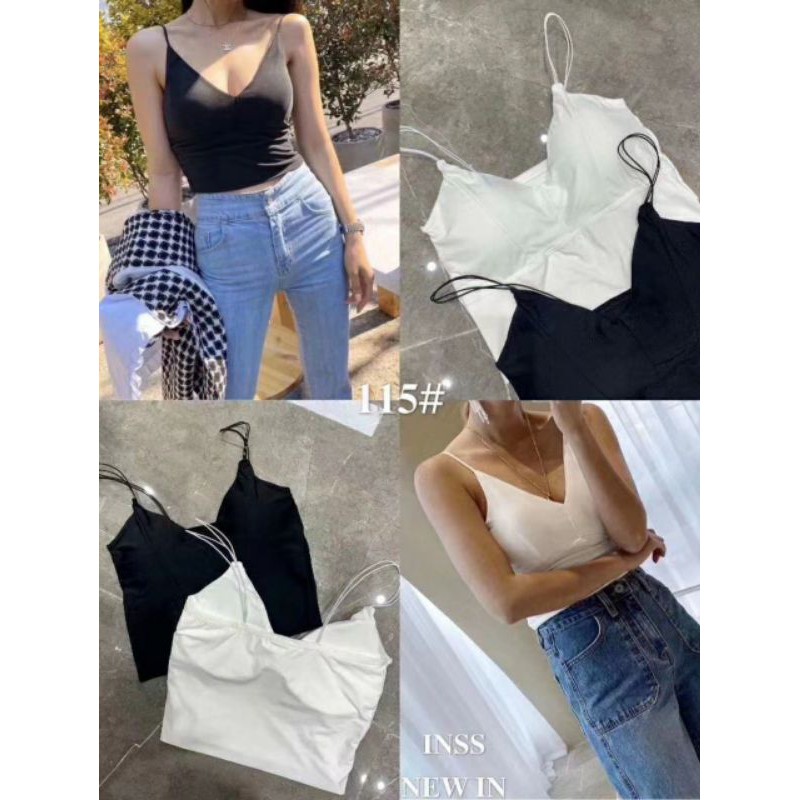 Mẫu Mới - Áo bra dây mảnh crotop 115