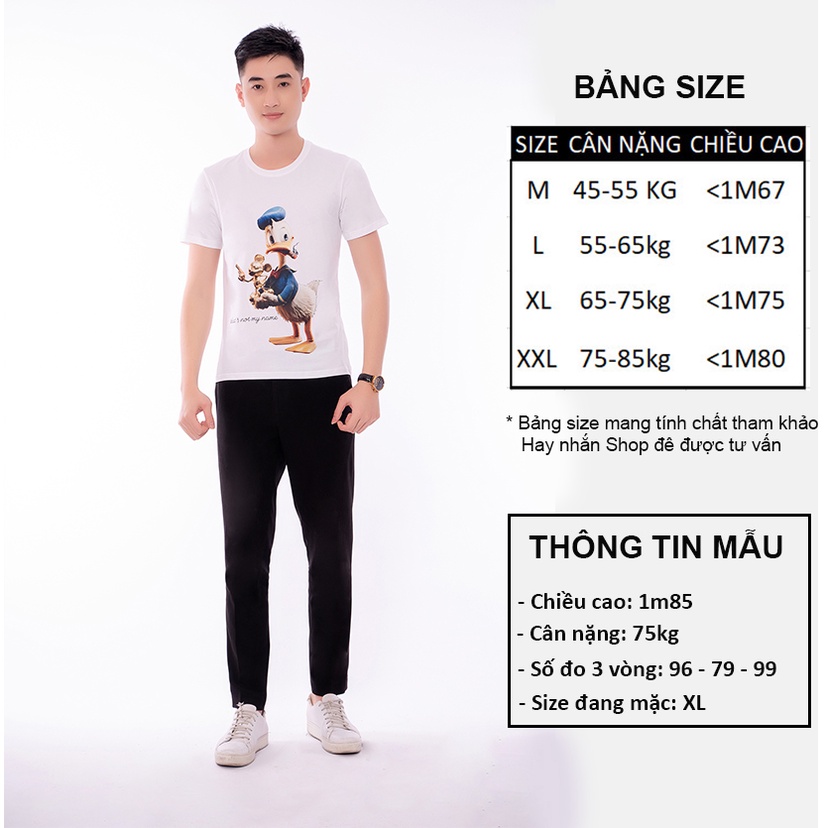 Áo thun Vịt Donald Chất Liệu 100% Cotton Thoáng Mát AZILA