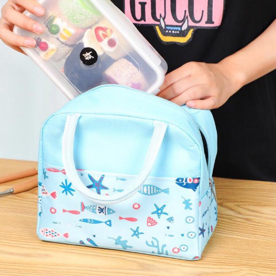 Túi Giữ Nhiệt Đựng Hộp Cơm Chống Nước Bảo Quản Thức Ăn Gọn Gàng, Sạch Sẽ, Kín Mùi