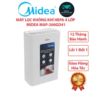 [Chính Hãng] Máy lọc không khí bụi mịn PM2.5 phấn hoa Midea MAP-200GD41, bảo hành 12 tháng toàn quốc , lỗi 1 đổi 1