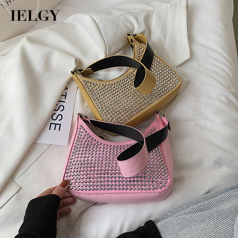 Túi đeo xách tay đính kim cương sáng cổ điển thời trang Hàn Quốc dành cho nữ