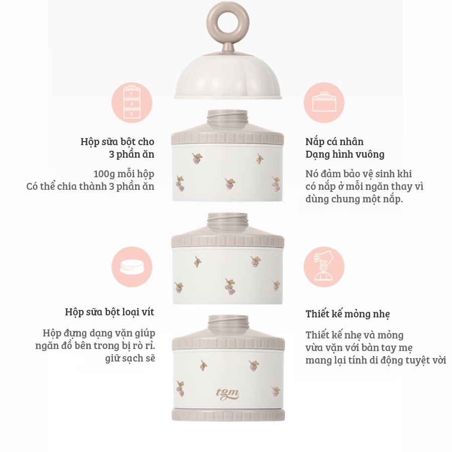 Hộp trữ sữa chính hãng TGM Hàn Quốc