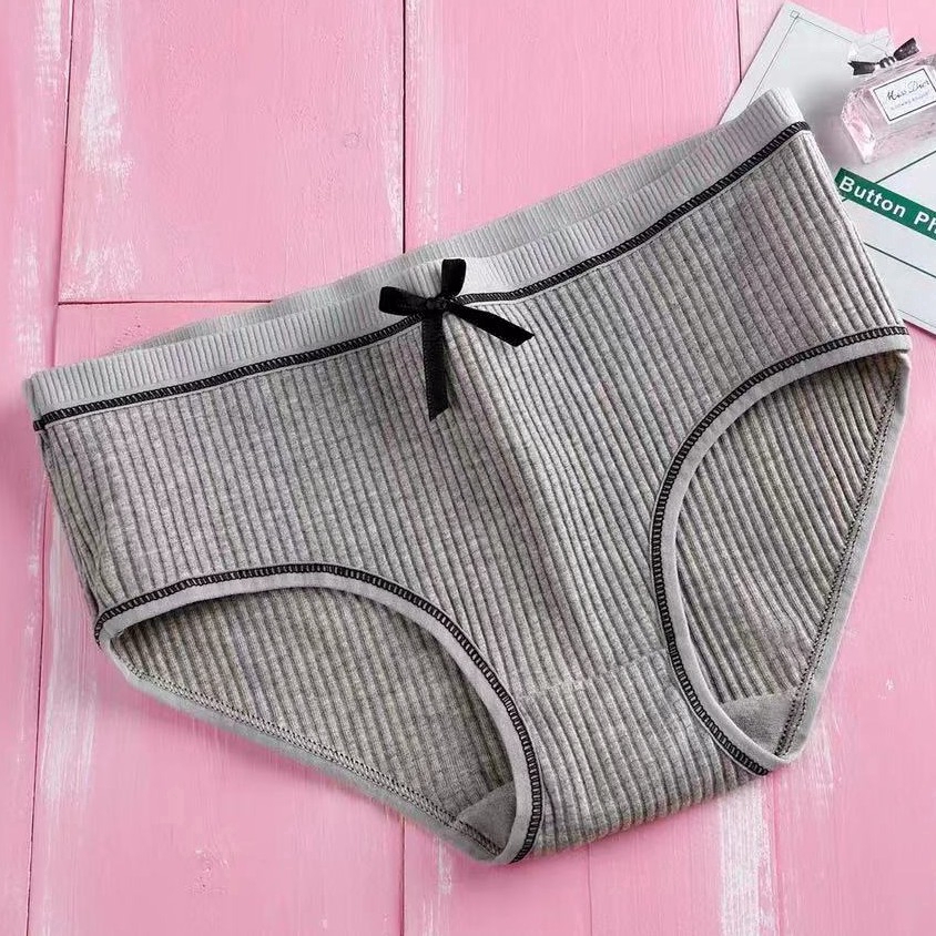 Quần Lót Cotton Không Lộ Đường May Thắt Nơ Màu Trơn Thời Trang Cho Phụ Nữ | BigBuy360 - bigbuy360.vn