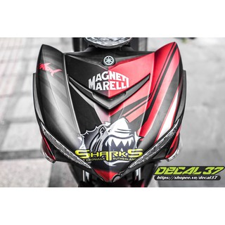 Tem Trùm Exciter 150 Shark đỏ đen