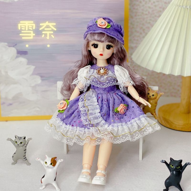 Búp Bê Barbie 3D 6 Điểm Kích Thước 30Cm