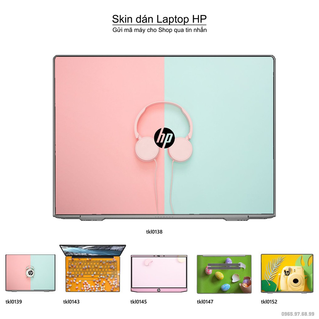 Skin dán Laptop HP in hình thiết kế nhiều mẫu 4 (inbox mã máy cho Shop)