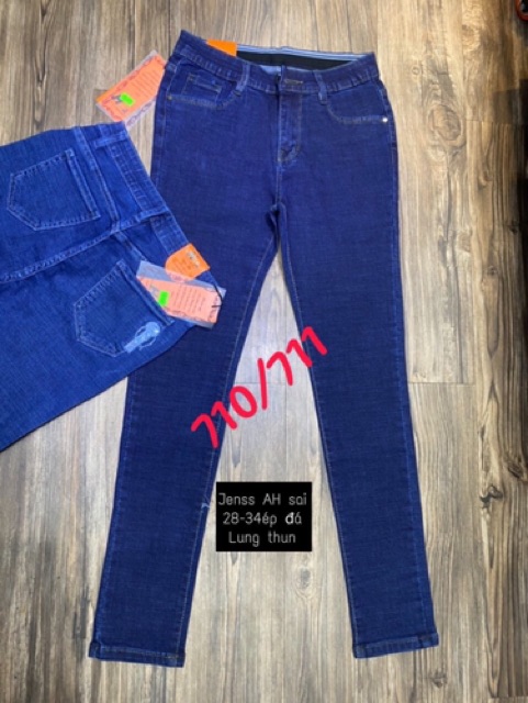 Quần jeans trung niên lưng thun siêu co giãn