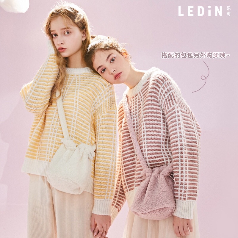 Áo len hồng Ledin