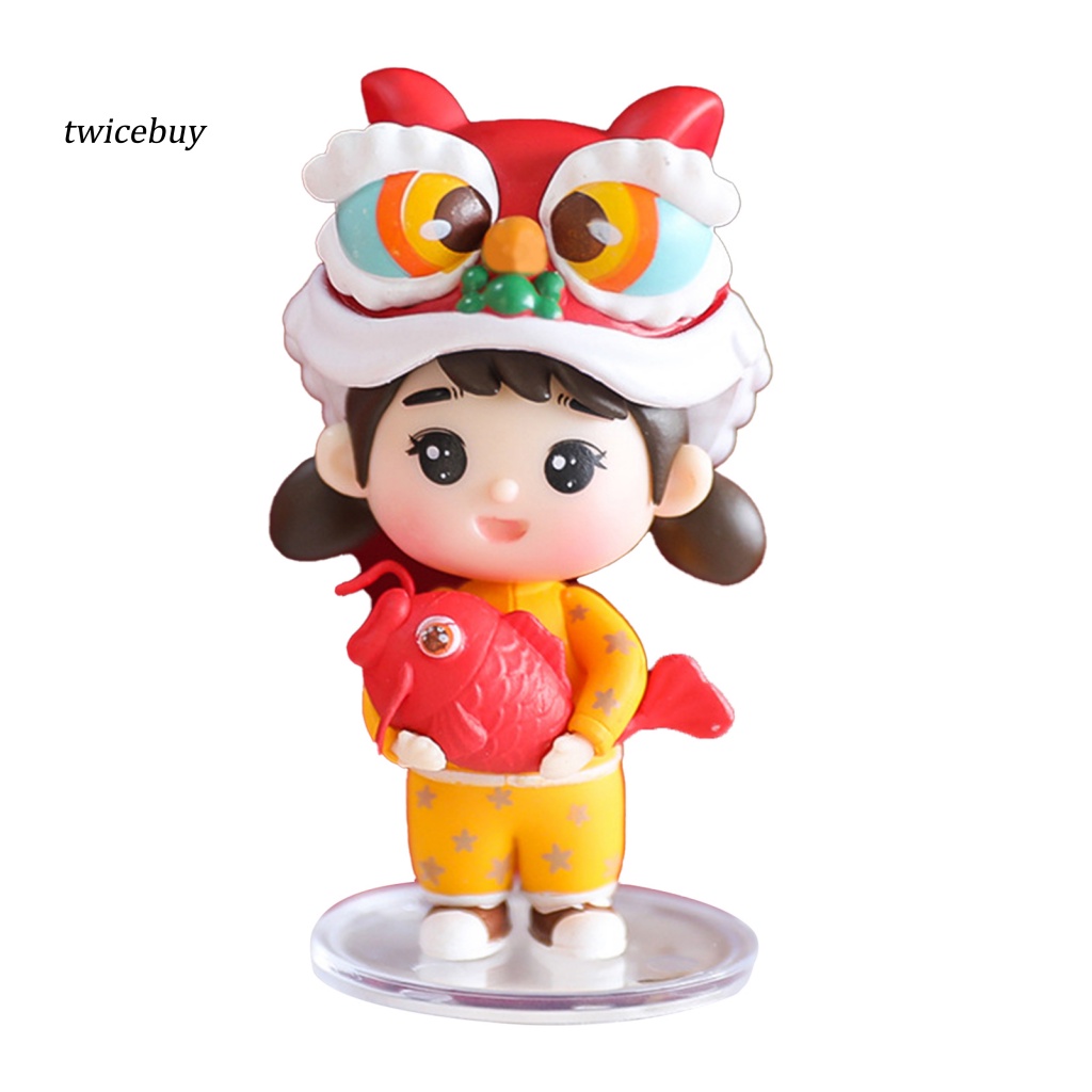 Mô Hình Sư Tử Nhảy Múa Để Bàn Trang Trí Cho Bé