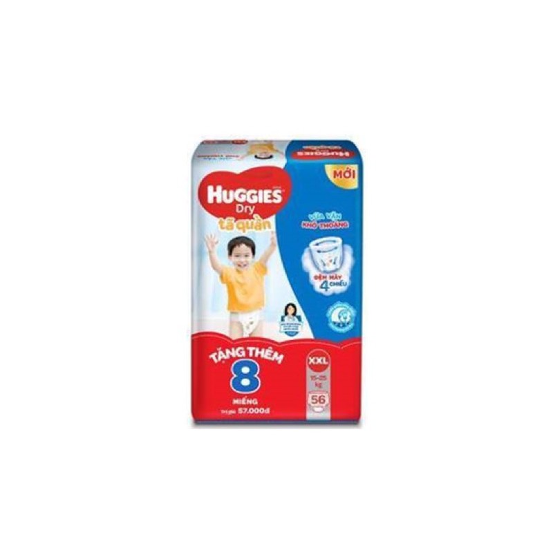 (Tặng miếng) TÃ/BỈM QUẦN HUGGIES TRÀM TRÀ MẪU MỚI 2022 ĐỦ SIZE M/L/XL/XXL