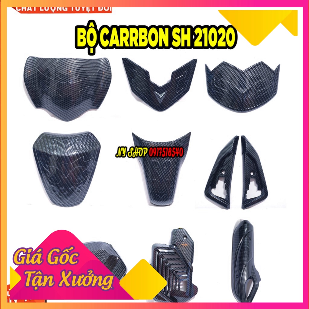 COMBO BỘ CARBON 9 MÓN SH 2020 - Sh 2021 - SH 2022 Nhựa ABS HÀNG ARTISTA LOẠI 1 ( GIÁ TRỌN BỘ NHƯ HÌNH )  Ảnh Sp thật