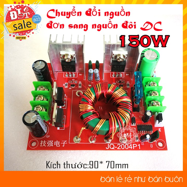 Mạch đổi nguồn đơn DC 12V sang đôi DC +-12V/+-15V/+-18V