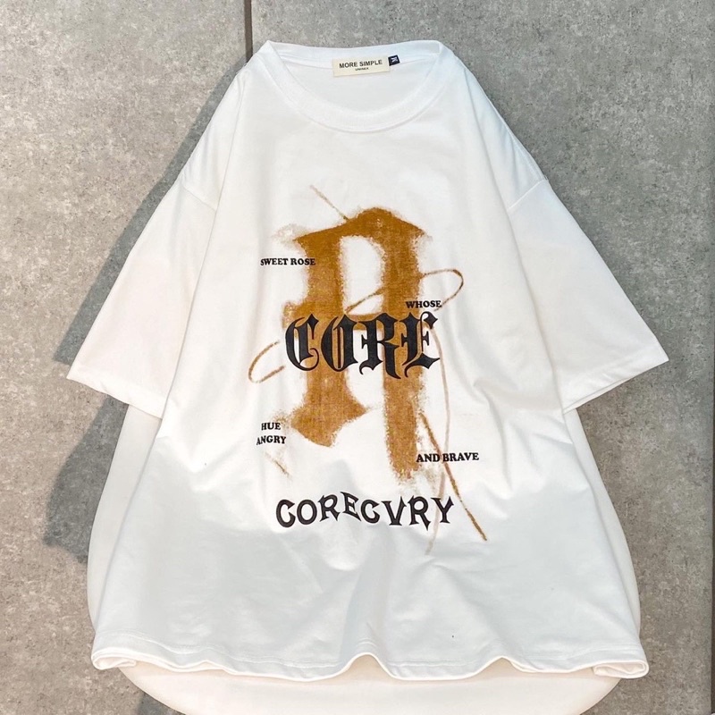 Áo Thun Tay Lỡ Unisex GORE Vải Tici Form Rộng -84Unisex