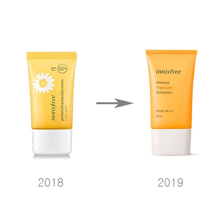 Kem Chống nắng FREESHIP Kem Chống nắng Innisfree Intensive Triple Care Sunscreen Spf 50 Pa++++ 50ml