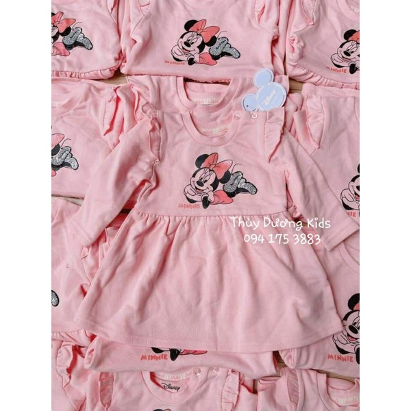 Váy nỉ Minnie Primark sequin dư xịn cho bé gái 0m-3y