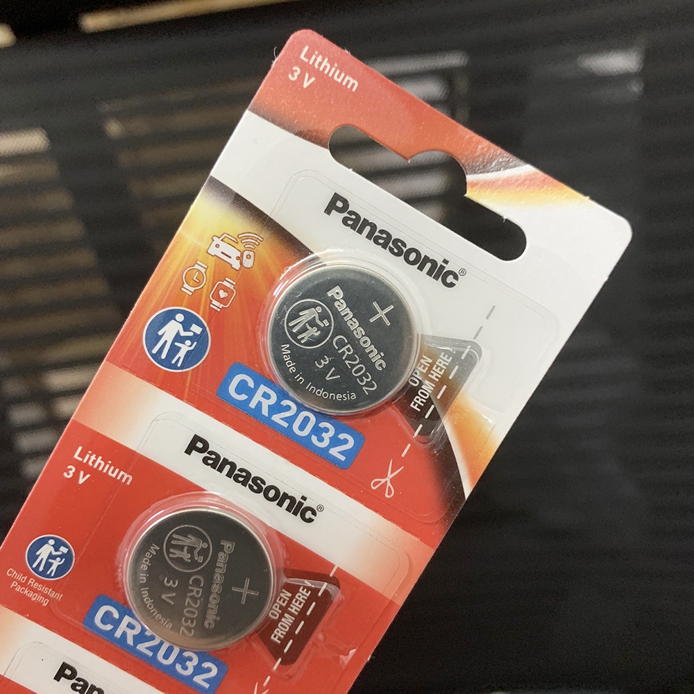 Pin CR2032 Panasonic 3V Lithium Chính Hãng Vỉ 5 Viên Made in Indonesia