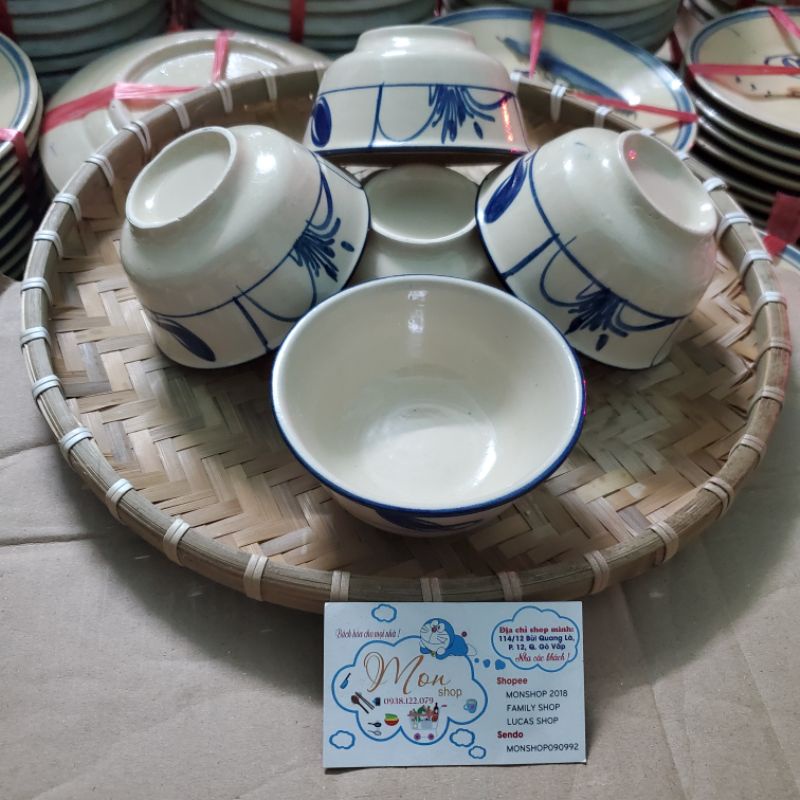 💢💢5 Chén Cơm Lớn Cái Cao Cấp Họa Tiết Vẽ Tay😋