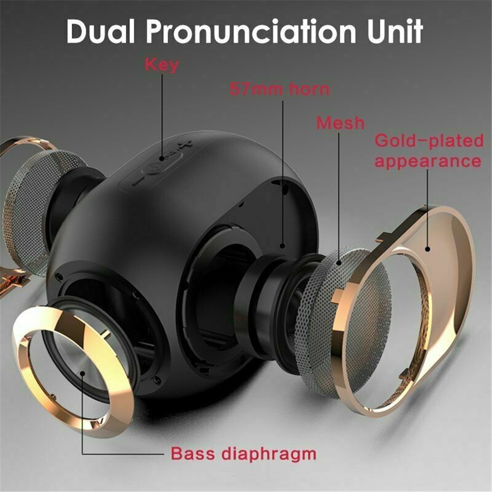 Loa Bluetooth Bass To X6 Plus, Loa Không Dây Di Động Bass Mạnh Có Micro Đàm Thoại, Hỗ Trợ Thẻ Nhớ, USB, Jack cắm 3.5mm