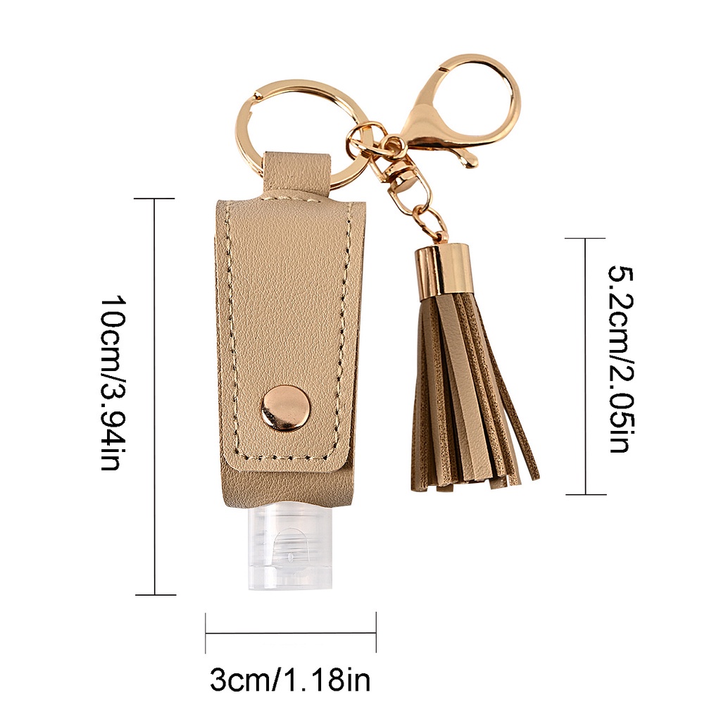 Giá đỡ chai nước rửa tay / mỹ phẩm có vỏ bọc có thể tái sử dụng 30ml