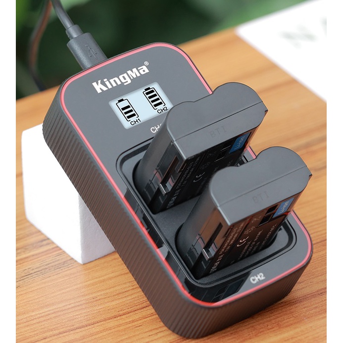 Pin sạc Kingma Ver 3 cho Nikon EN-EL15 (Sạc nhanh - Cổng Type C)