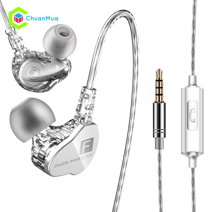 Tai Nghe Nhét Tai Chống Ồn QKZ CK9 Có Mic Đàm Thoại, Bass Trầm Ấm nghe nhạc chơi game cực đã, Tai Nghe Earbud