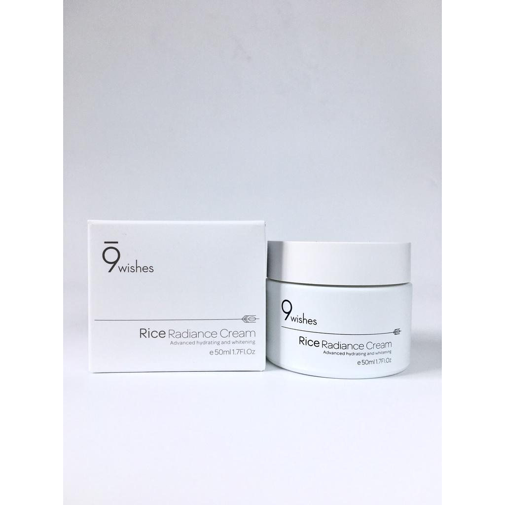 Kem Dưỡng 9Wishes Chiết Xuất Gạo Cấp Ẩm &amp; Làm Sáng Da 9Wishes Rice Radiance Cream 50ml
