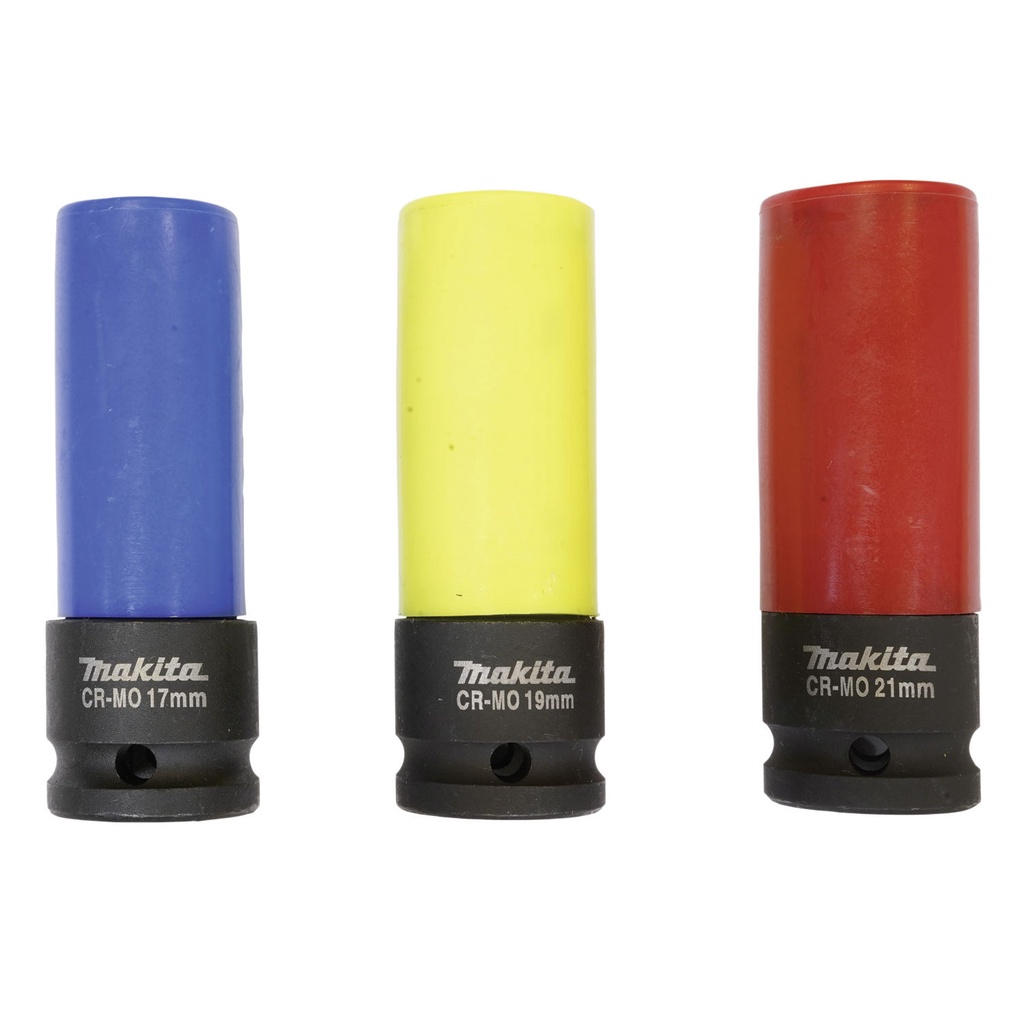 Bộ đầu tuýp siết ốc 17mm 19mm 21mm 1/2" Makita E-12354