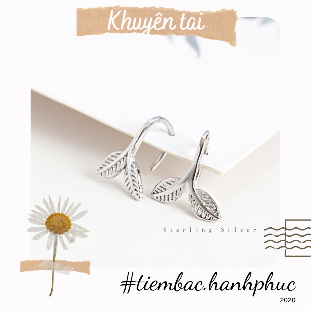 Khuyên Tai Nữ Chất Liệu Bạc Xinh Xắn, Cam Kết Bạc Thật Không Xỉn Màu- Mã TSJB06