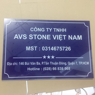 BẢNG HIỆU CÔNG TY 20 CM X 30CM