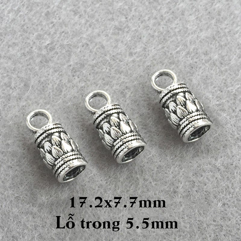 Khóa bịt đầu dây làm vòng tay hoặc dây chuyền cổ thủ công handmade, DIY chất liệu hợp kim