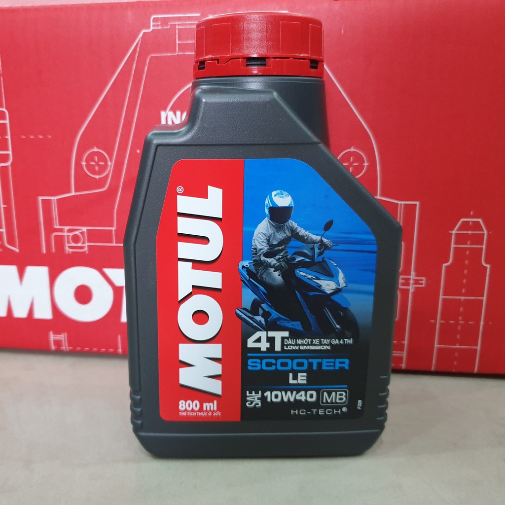 NHỚT XE MÁY TAY GA MOTUL SCOOTER LE 10W40 800ml