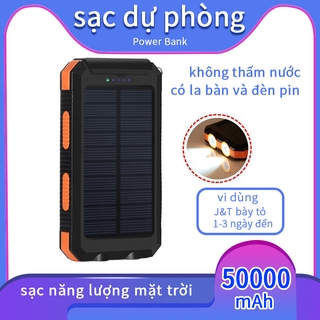 Sạc Dự Phòng Sử Dụng Năng Lượng Mặt Trời Chống Thấm Nước 500000mah sạc energizer Power Bank