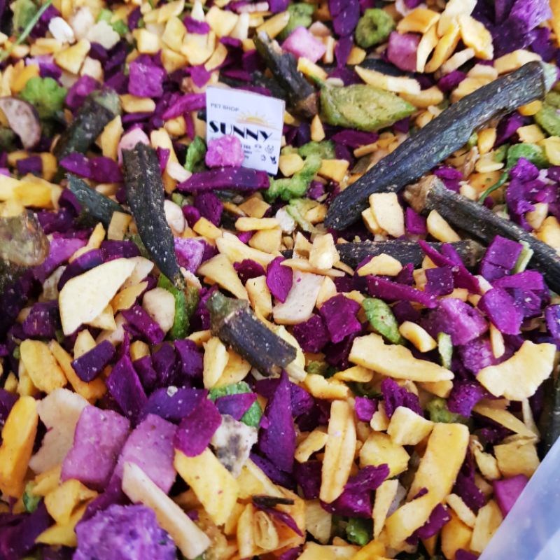 1kg Khoai lang rau củ sấy vụn cho thú cưng