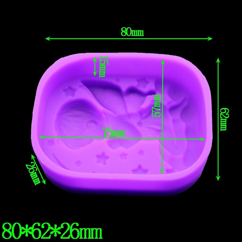 Khuôn Silicone Làm Xà Phòng Thủ Công Hình Thiên Thần