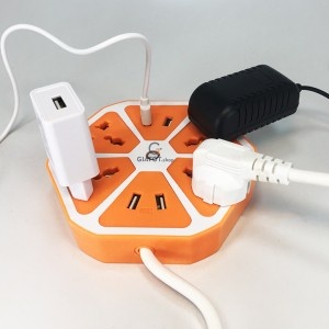 Ổ Cắm Điện 5 Tầng SAFETY Gồm 20 Lỗ Cắm Đa Năng + 3 Lỗ USB Có Rờ Le Ngăt Quá Tải Siêu An Toàn