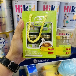 [Mẫu mới] Lốc nước yến Nutrinest Green Bird chưng đường phèn 4x72G (tặng 1hủ)