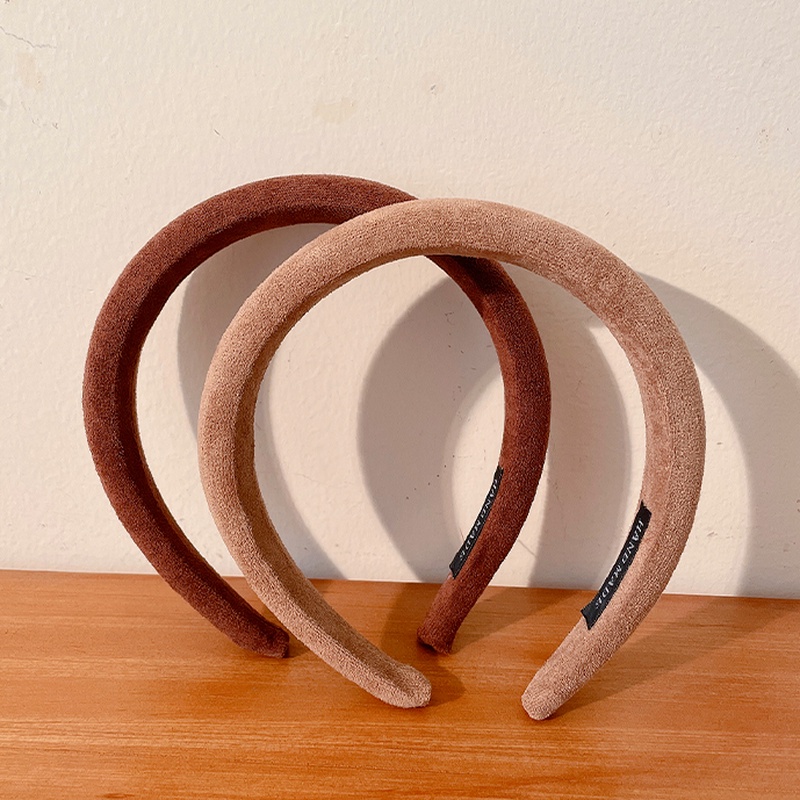 Băng đô vải màu trơn đơn giản thời trang mùa đông Hàn Quốc