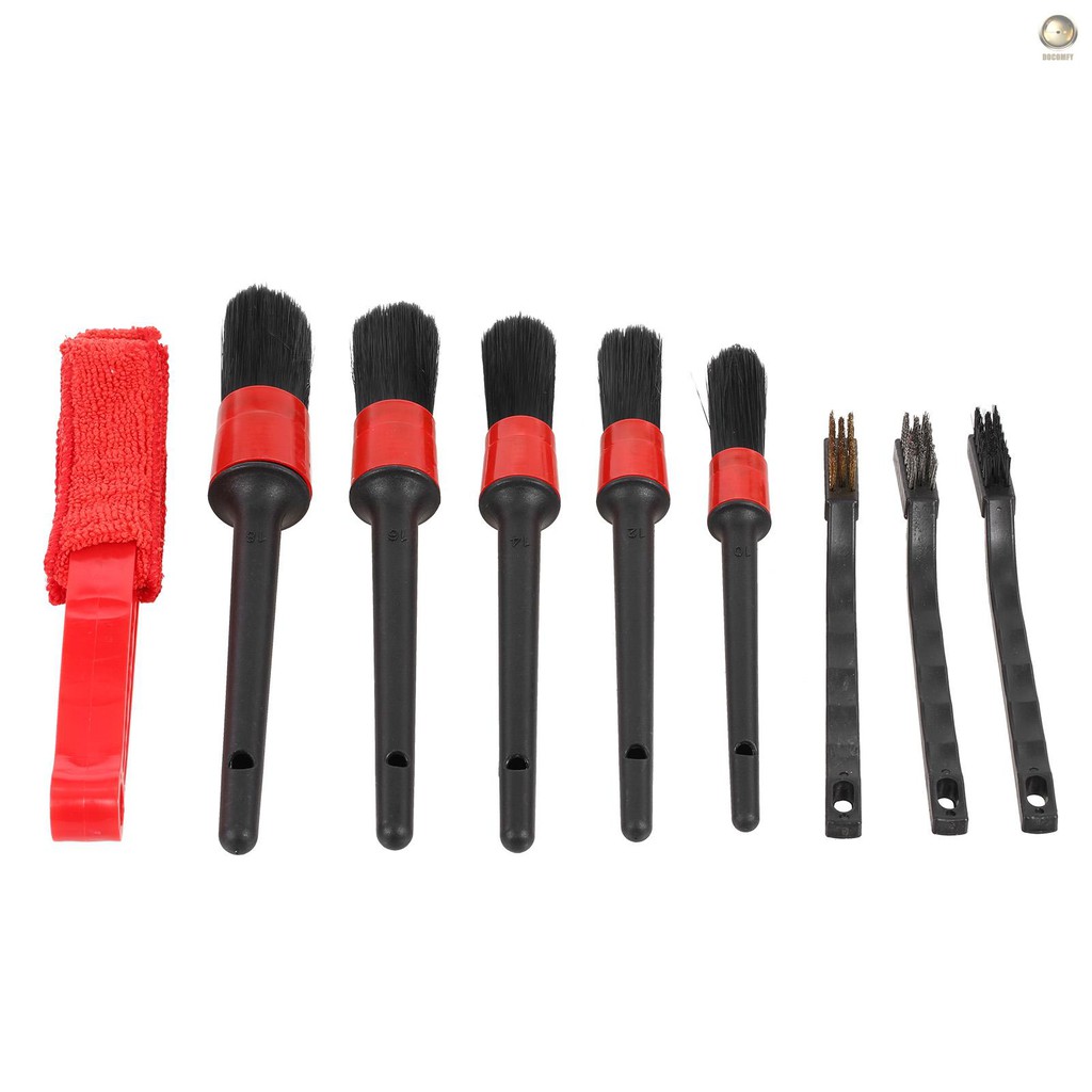 Bộ Dụng Cụ Vệ Sinh Xe Hơi Kèm 5 Cọ 3 Dây Chuyên Dụng Tiện Lợi