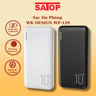 Sạc dự phòng mini WK DESIGN WP129 pin dự phòng nhỏ gọn chính hãng dùng cho Iphone Samsung Xiaomi Redmi- SATOP OFFICIAL