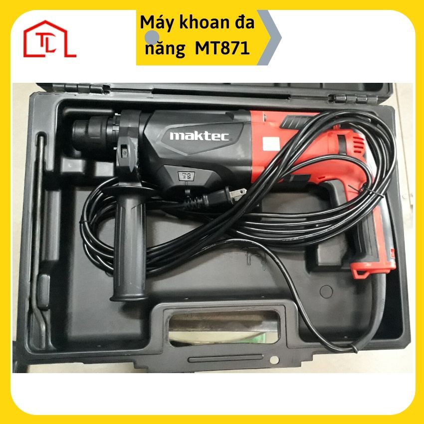 Máy khoan đa năng Maktec MT871 800W  (bê tông 26mm, thép 13mm, gỗ 32mm) có bán tại Ngô Thành Lợi