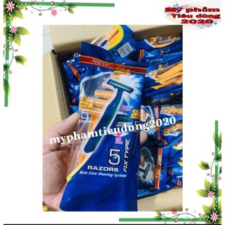 Dao cạo râu bịch 5 cây 2 lưỡi