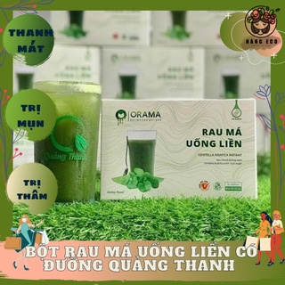 Rau má đường phèn Quảng Thanh sấy lạnh 100%, hộp 10 gói x 15gr/gói uống liền giảm mụn, giảm thâm