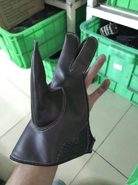 GĂNG TAY HUẤN LUYỆN CHIM SĂN DA NAPPA - HÀNG CAO CẤP tặng kèm 2 chuông đồng