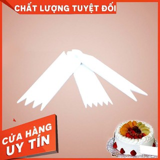 Bộ 3 răng cưa nhựa trang trí bánh