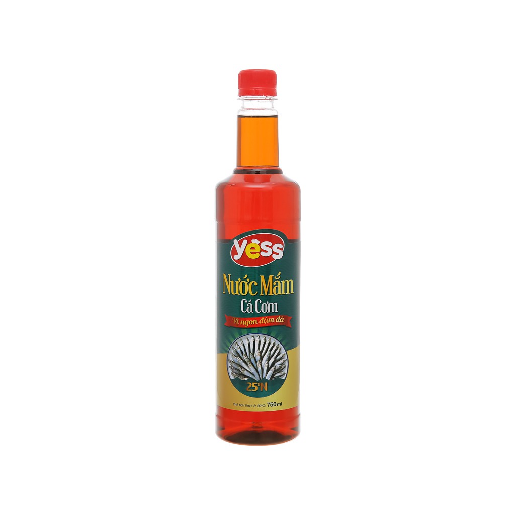 Nước mắm cá cơm Yess 25 độ đạm chai 750ml