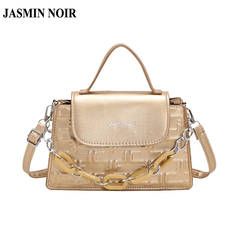 Túi Xách JASMIN NOIR Dây Xích In Hoa Thời Trang Cho Nữ
