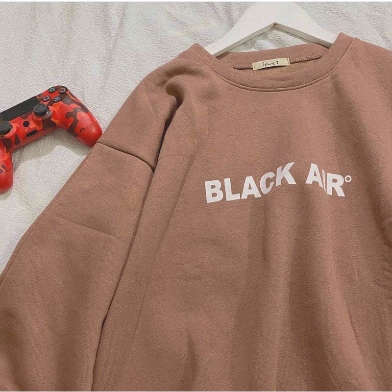 [ ẢNH THẬT ] ÁO SWEATER BLACK AIR FORM RỘNG UNISEX (KÈM VIDEO THẬT)