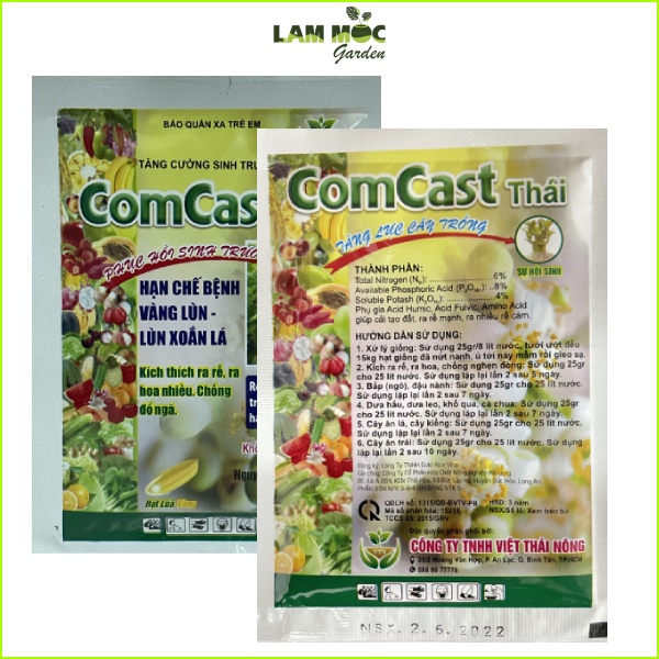 Phục hồi sinh trưởng cây trồng - Comcast Thái - Gói 25gr