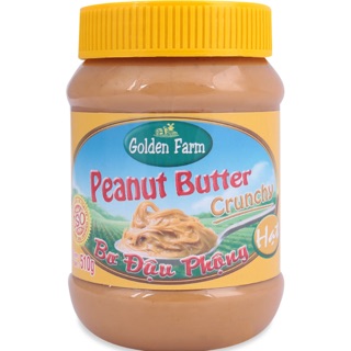 Bơ Đậu Phộng Hạt Golden Farm Hũ 510G