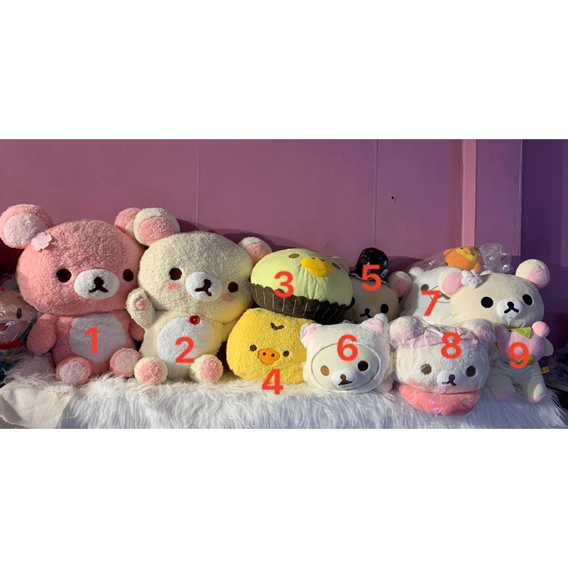 [San-X] Gấu bông Rilakkuma and friends Korilakkuma Kiiroitori Mega Jumbo Very Soft Plush chính hãng Nhật Bản